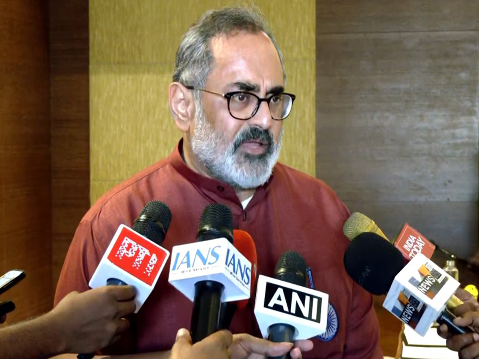 Kerala's BJP state chief Rajeev Chandrasekhar (Photo/ANI)