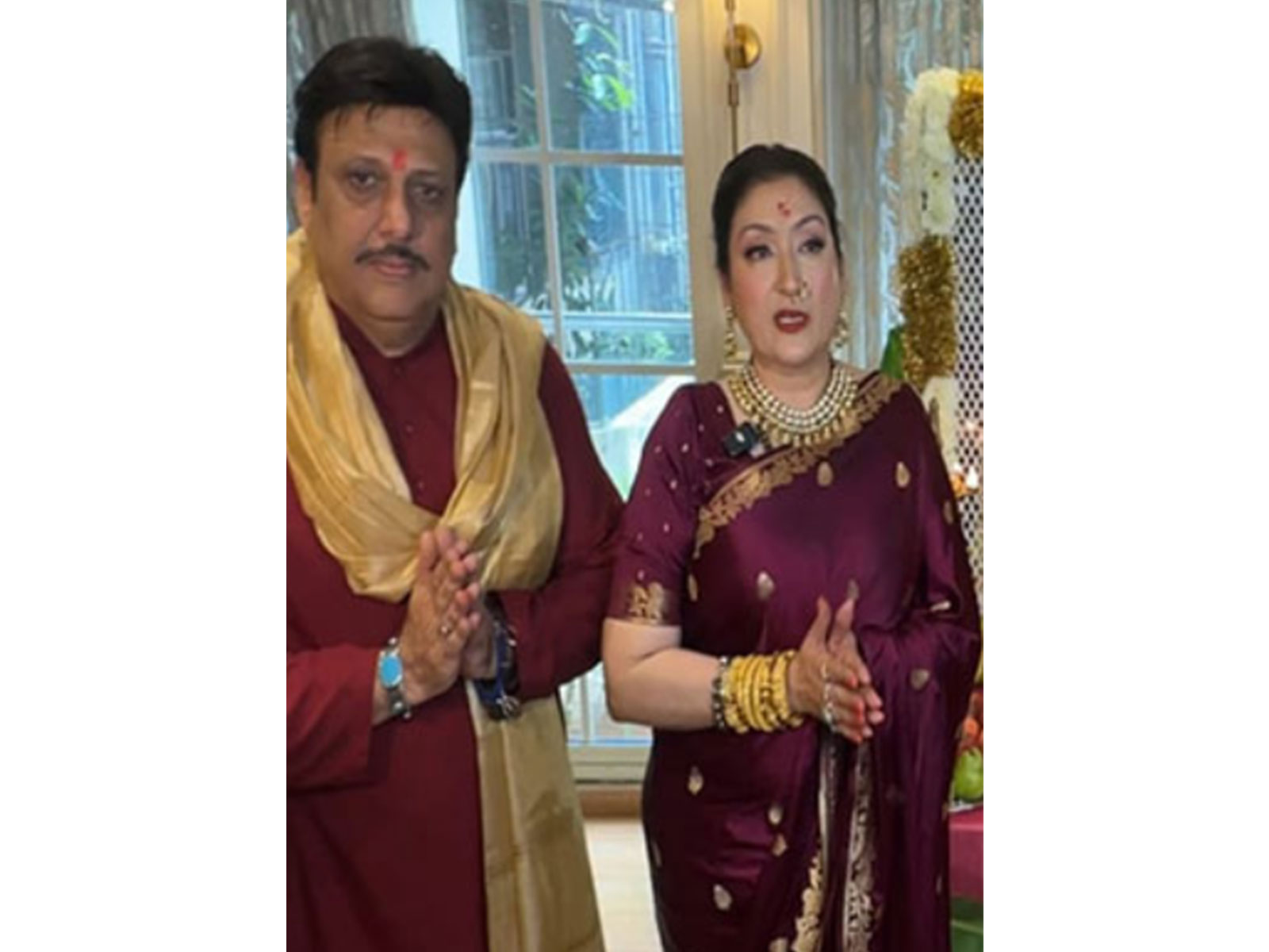 Govinda and Sunita (Image source: ANI)