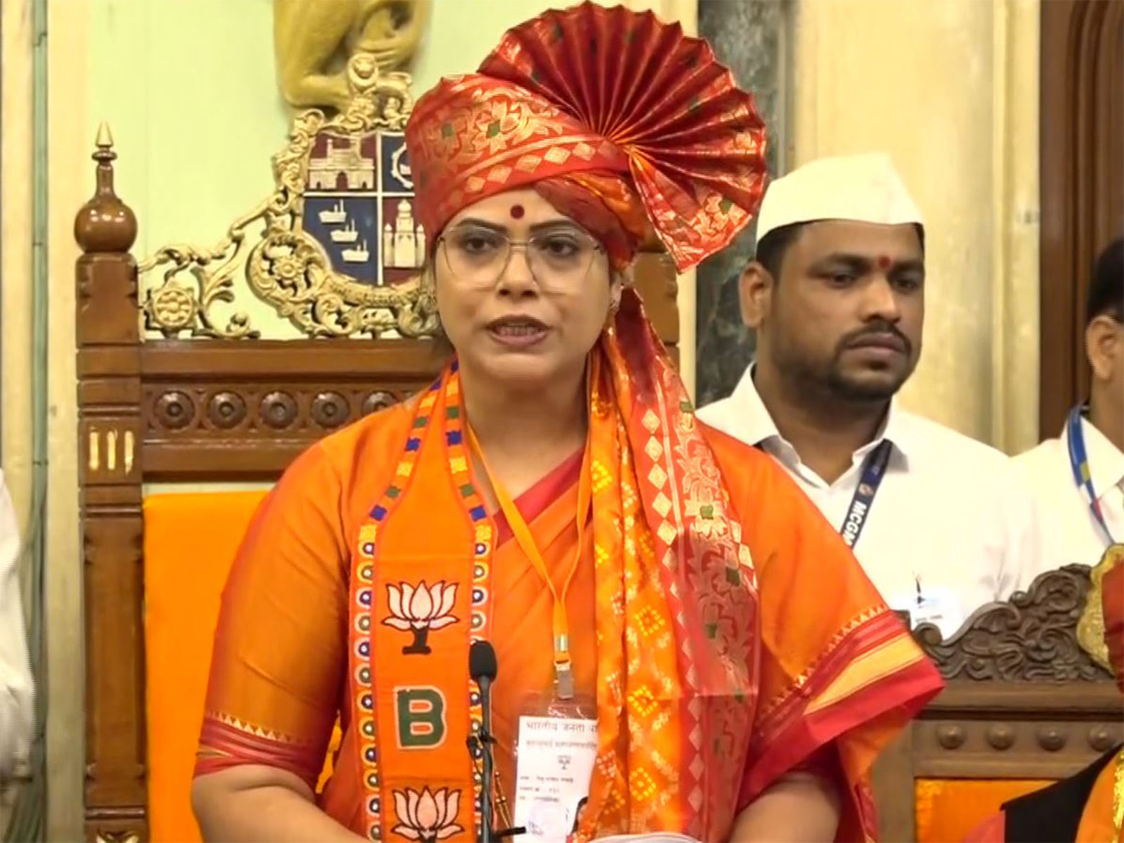 Newly Elected BMC Mayor Ritu Tawde (Photo/ANI)