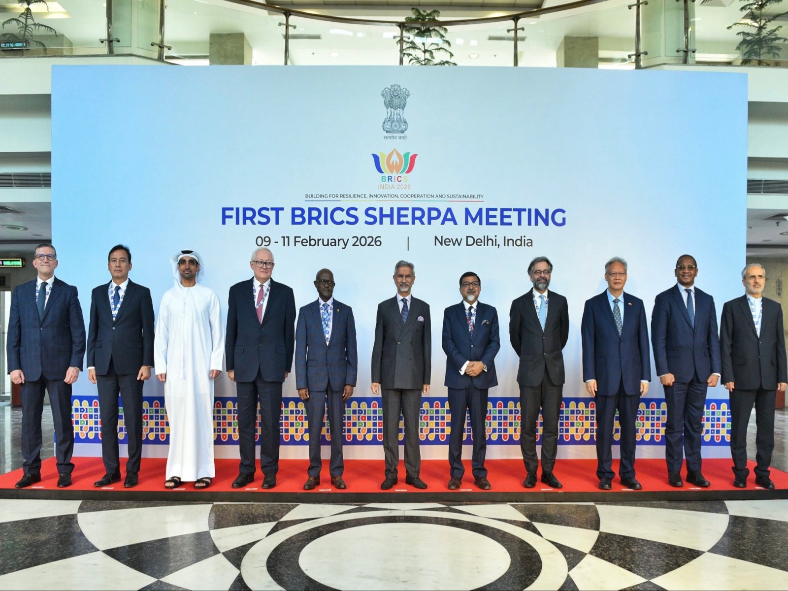 The first meeting of BRICS Sherpas and Sous Sherpas under India's Chairship was held from 9-10 February 2026 in New Delhi.  (Photo/@DrSJaishankar)