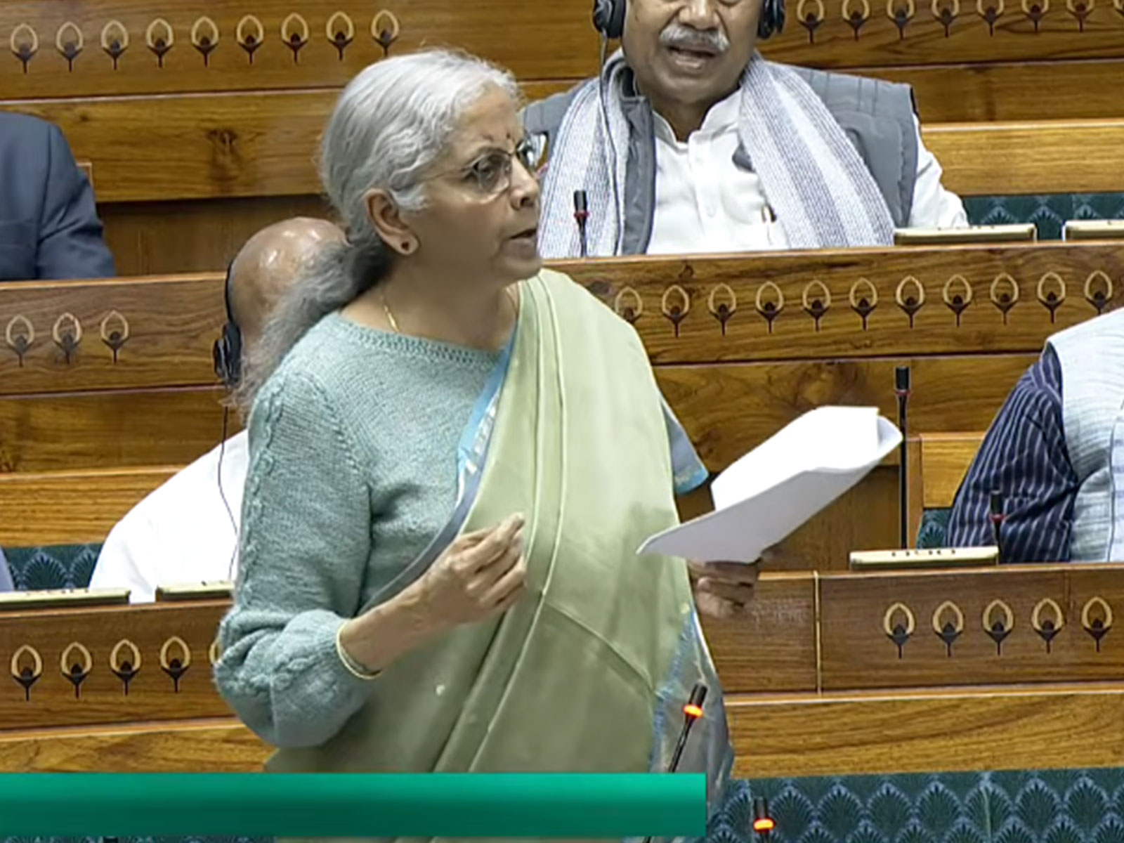 Union Finance Minister Nirmala Sitharaman (Photo/SansadTV)