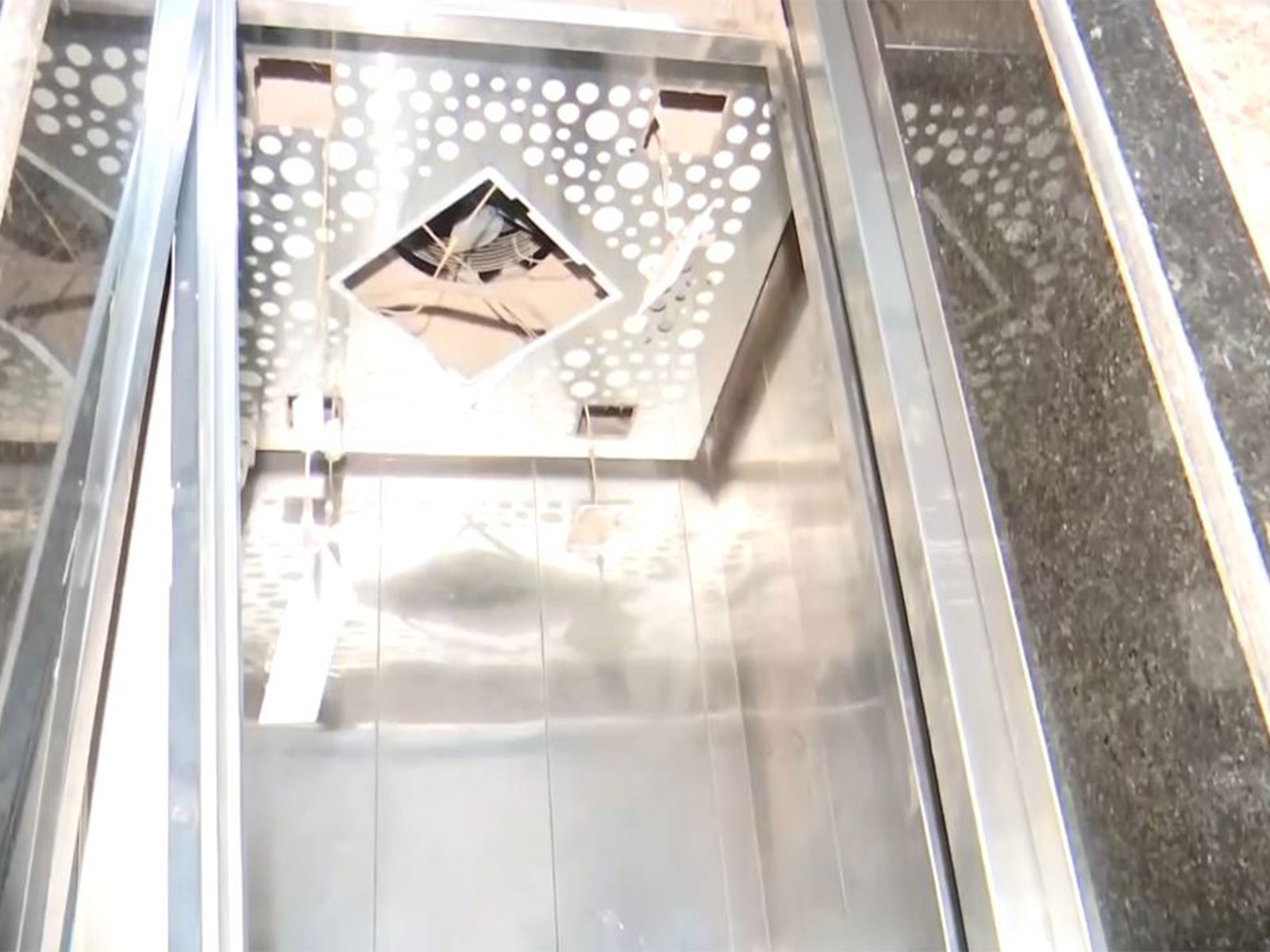 Visual of lift which collapsed (Photo/ANI)