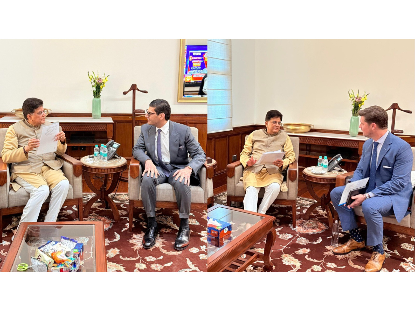 Piyush Goyal meets leaders of Lenovo and Carrier. (Photo: X/PiyushGoyal)