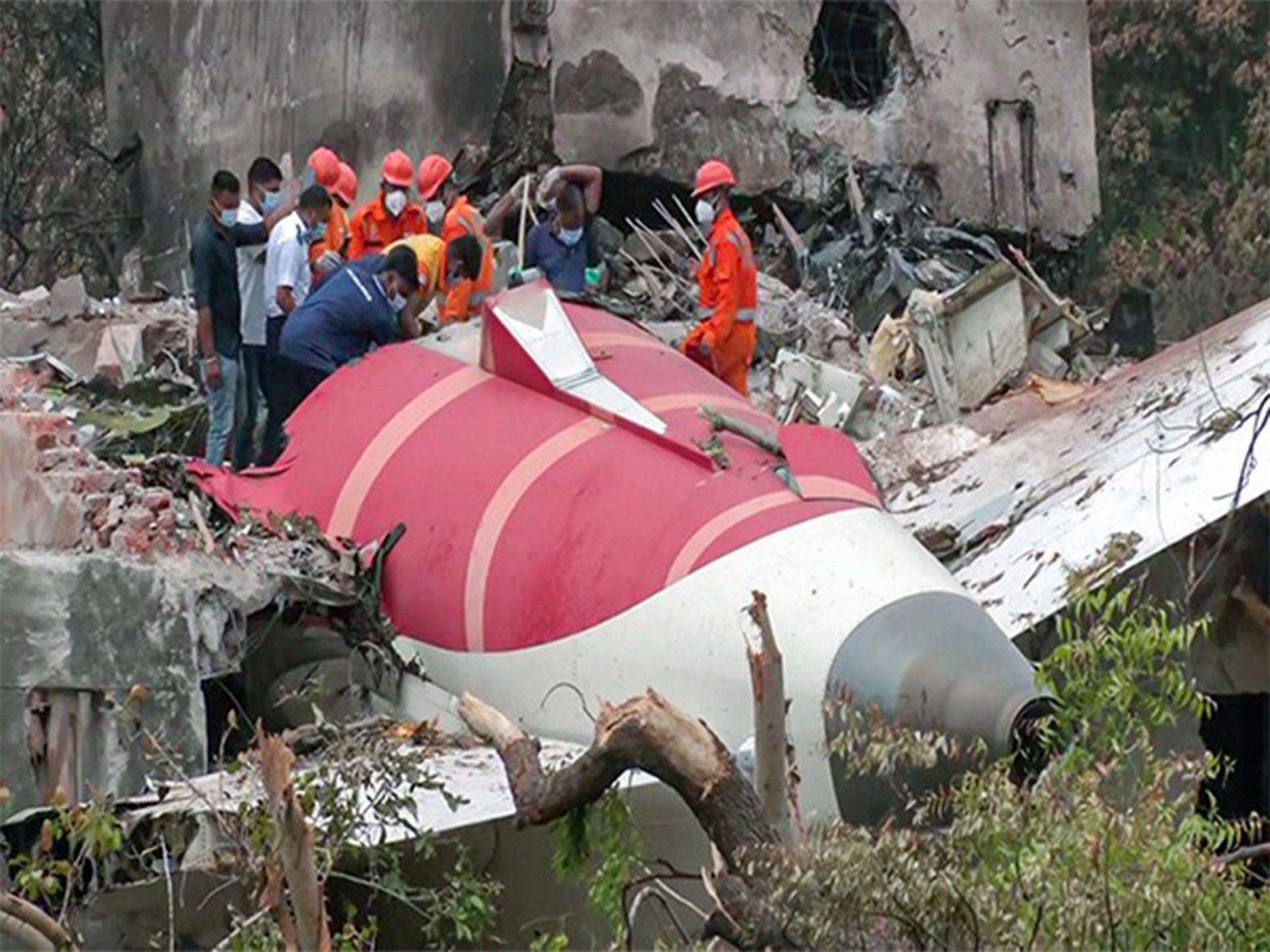 Visual from the AI-171 crash site (File Photo/ANI)