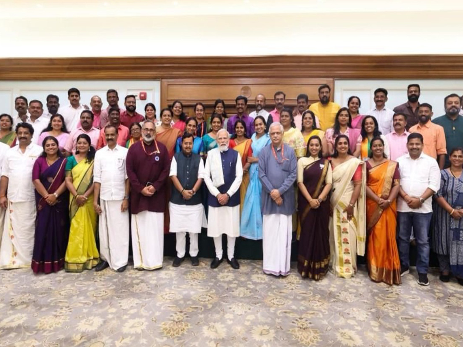 PM Modi meets Kerala BJP Councillors in Delhi (Photo/ANI)