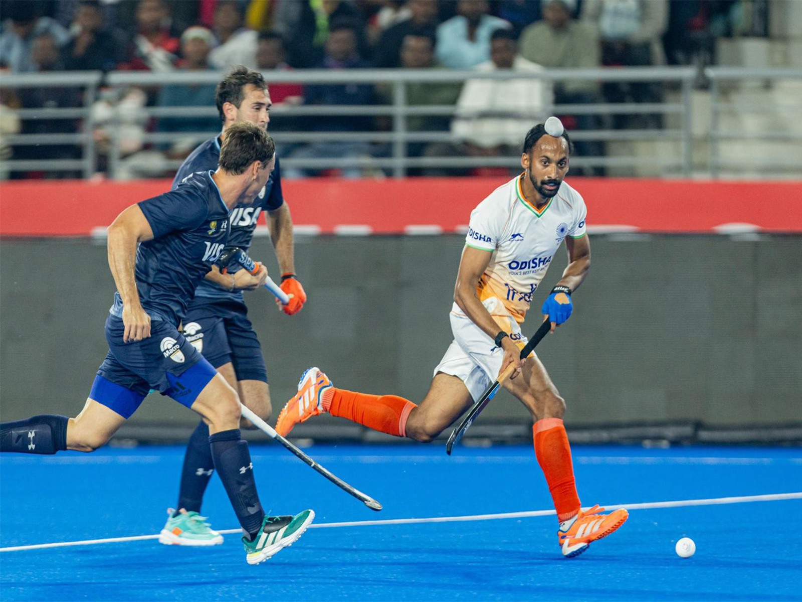 India and Argentina in action. (Photo: HI Media)