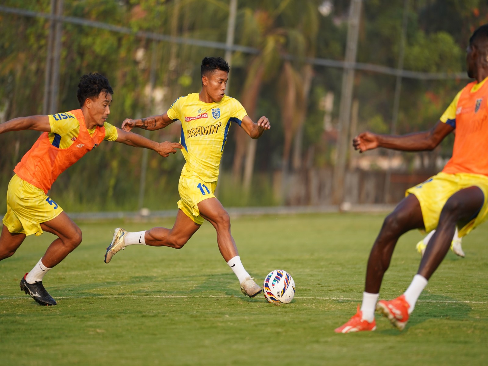 Kerala Blasters' players in action. (Photo/Kerala Blasters) 