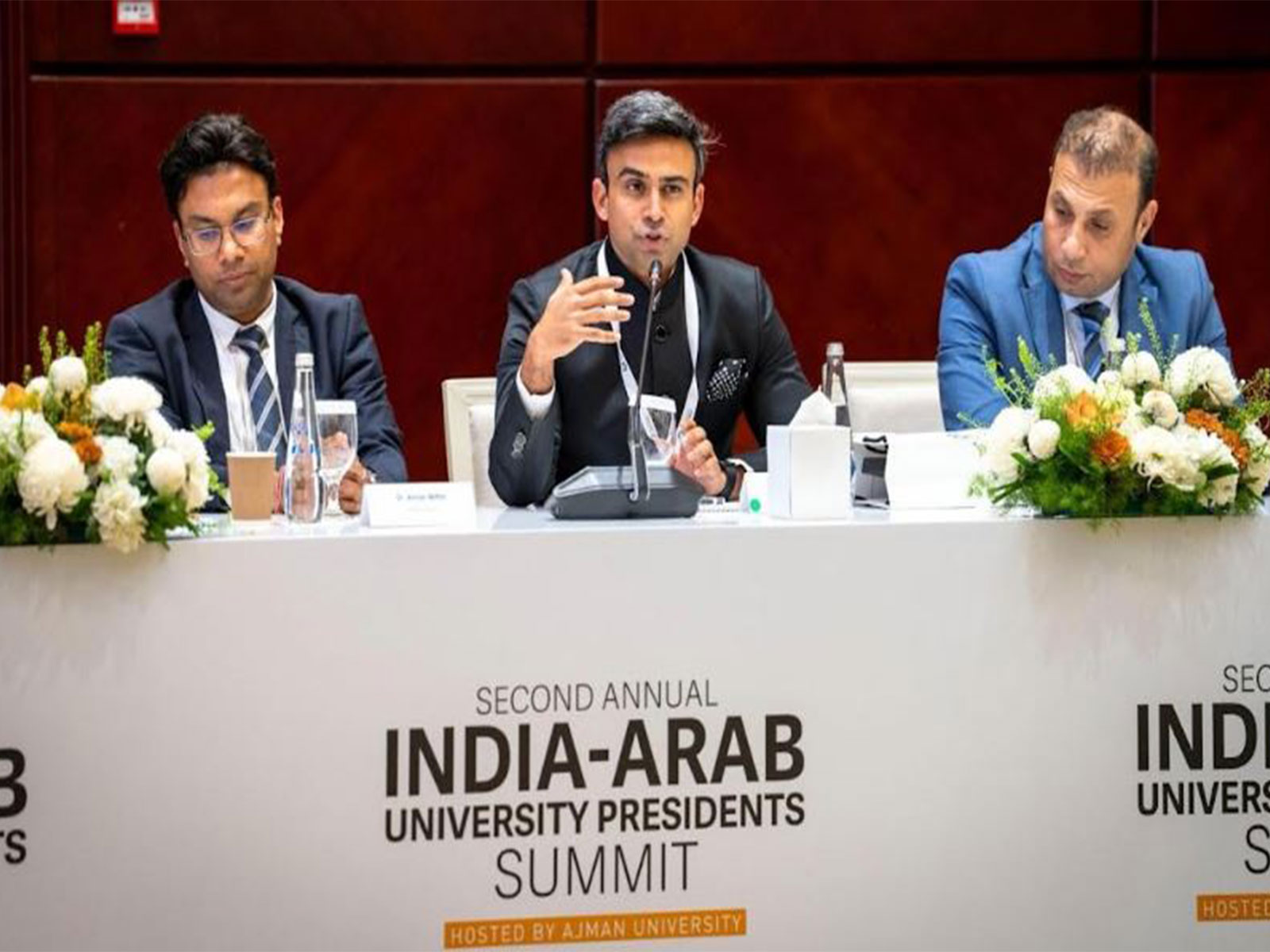Dr. Dhruv Galgotia at the India-Arab University Presidents' Summit