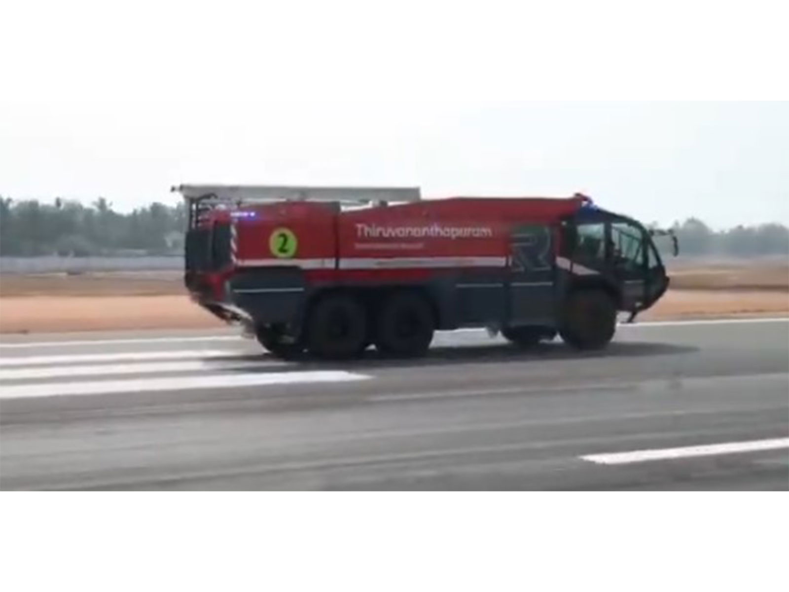 Thiruvananthapuram Airport adds three Panther CFT crash fire tenders (Photo/Thiruvananthapuram International Airport PRO)https://x.com/ANI/status/2022609454076952840?s=20