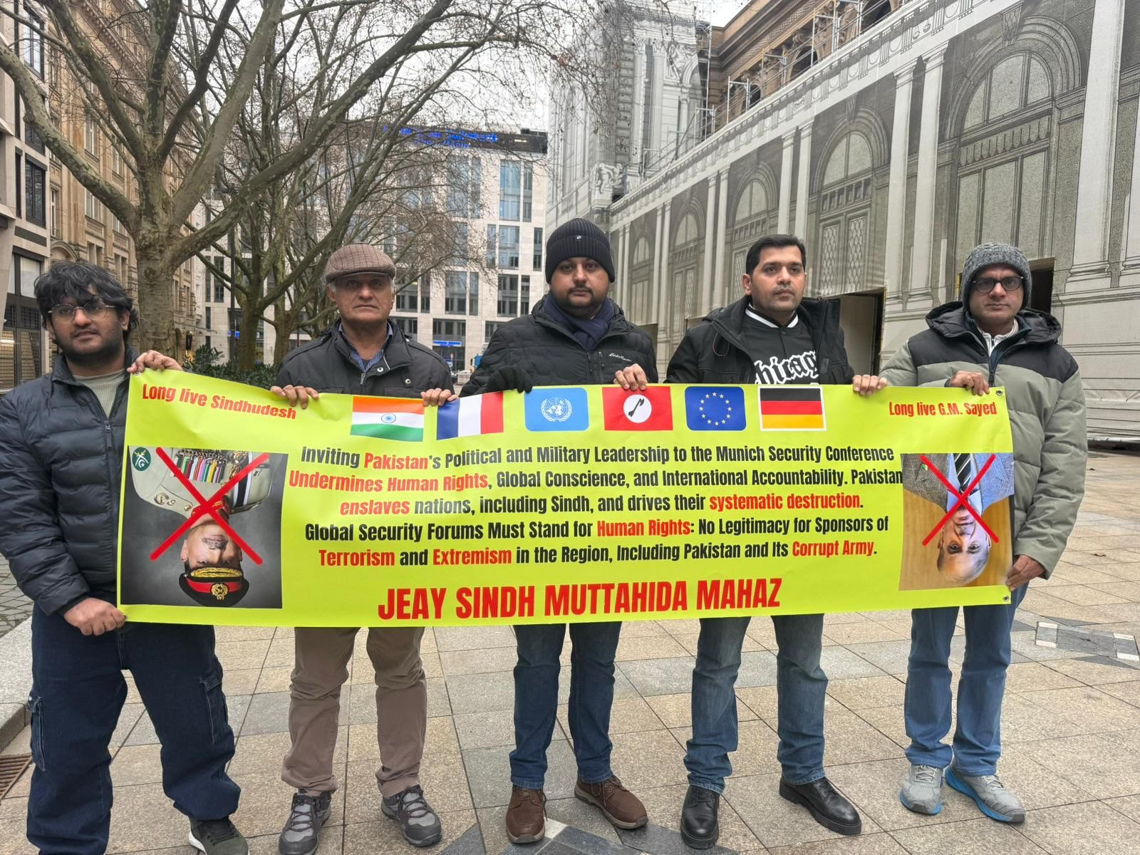 Jeay Sindh Muttahida Mahaz (JSMM) protest. 