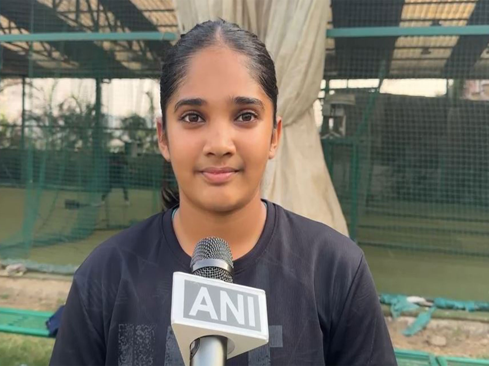 Navya Patel, a young cricket player from Surat, Gujarat. (Photo/ANI)