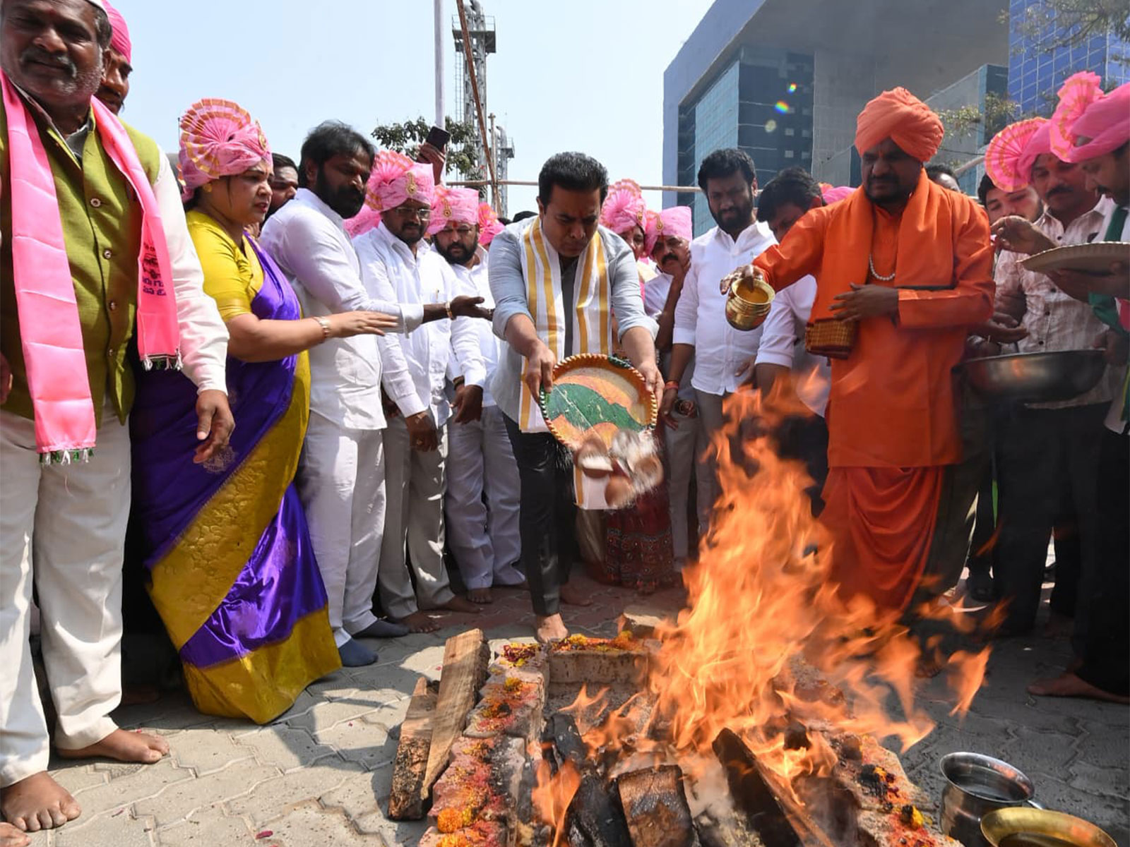 BRS President KTR celebrates 287th birth anniversary of Sevalal Maharaj (Photo/BRS) 
