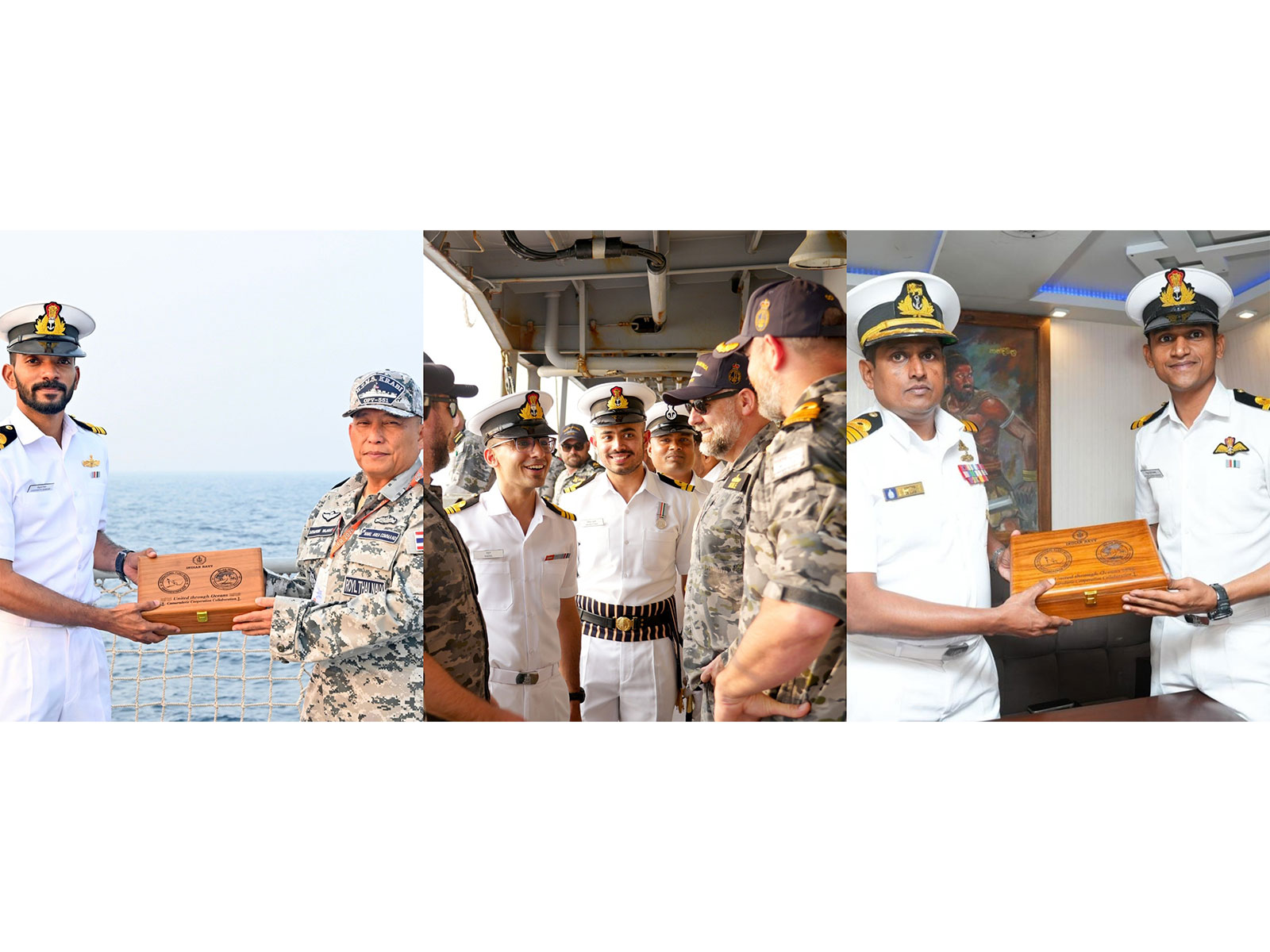 Navies of Thailand, Australia, and Sri Lanka arrive ahead of International Fleet Review and Exercise MILAN (Photo/X@IN_HQENC)