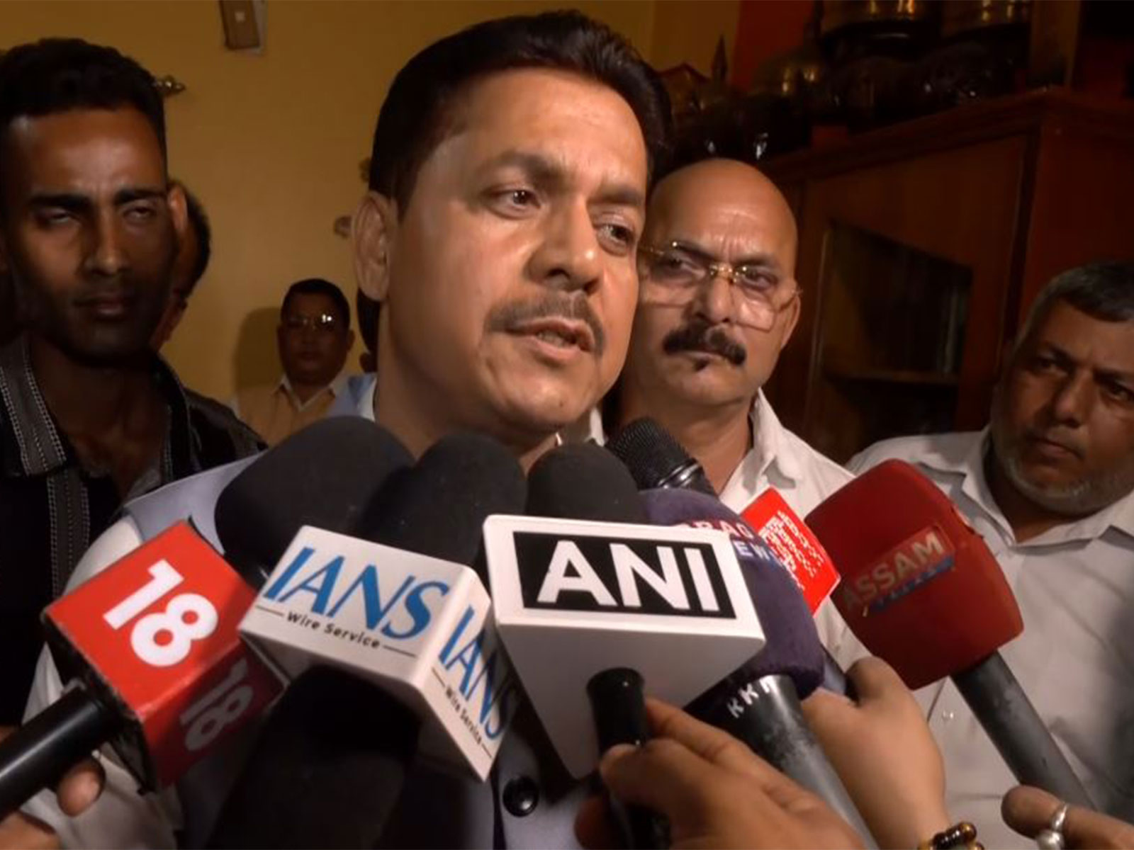 Assam Congress leader Bhupen Kumar Borah after resigning (Photo/ANI)