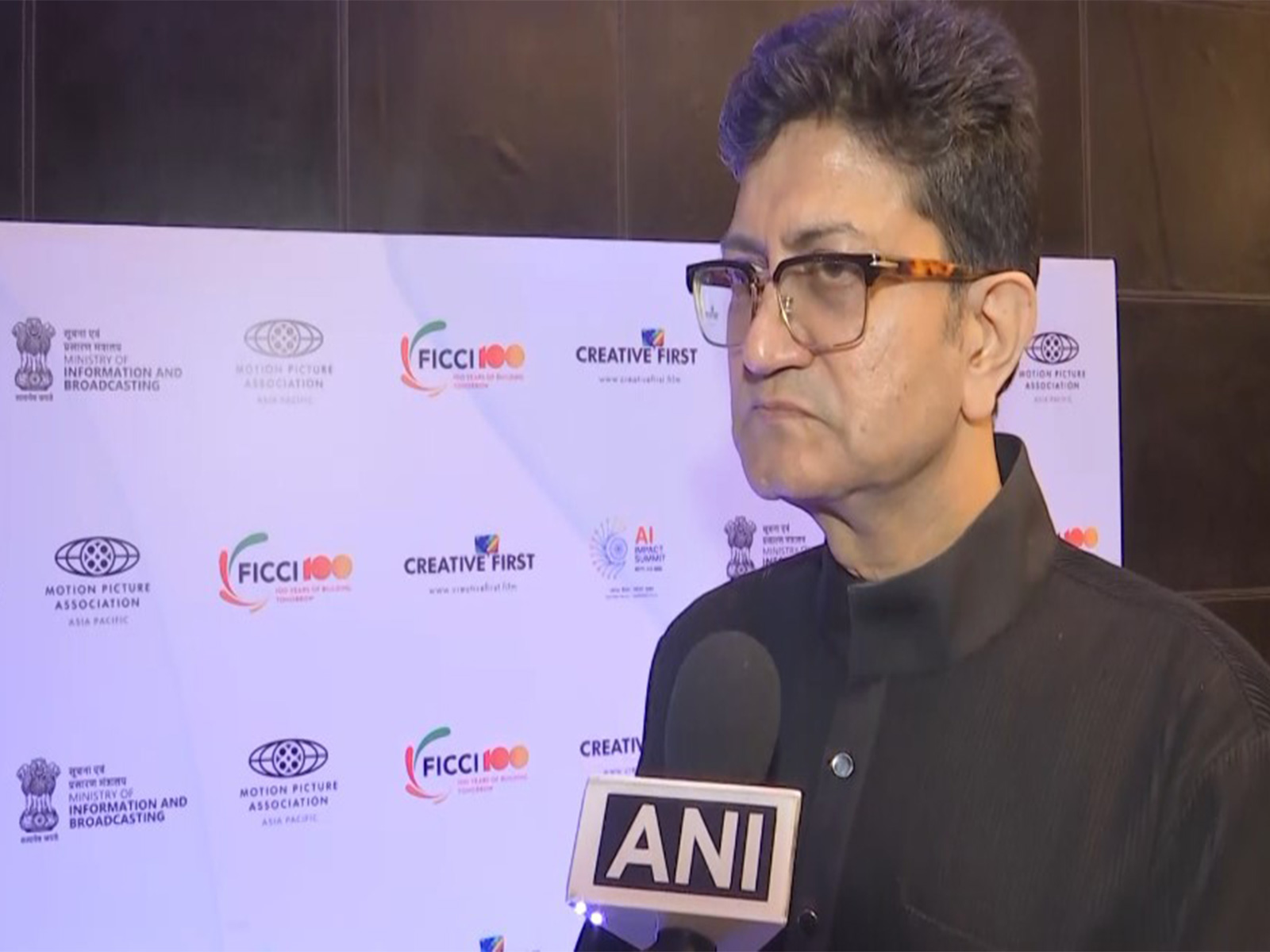 Lyricist and CBFC Chairperson Prasoon Joshi (Image source: ANI)