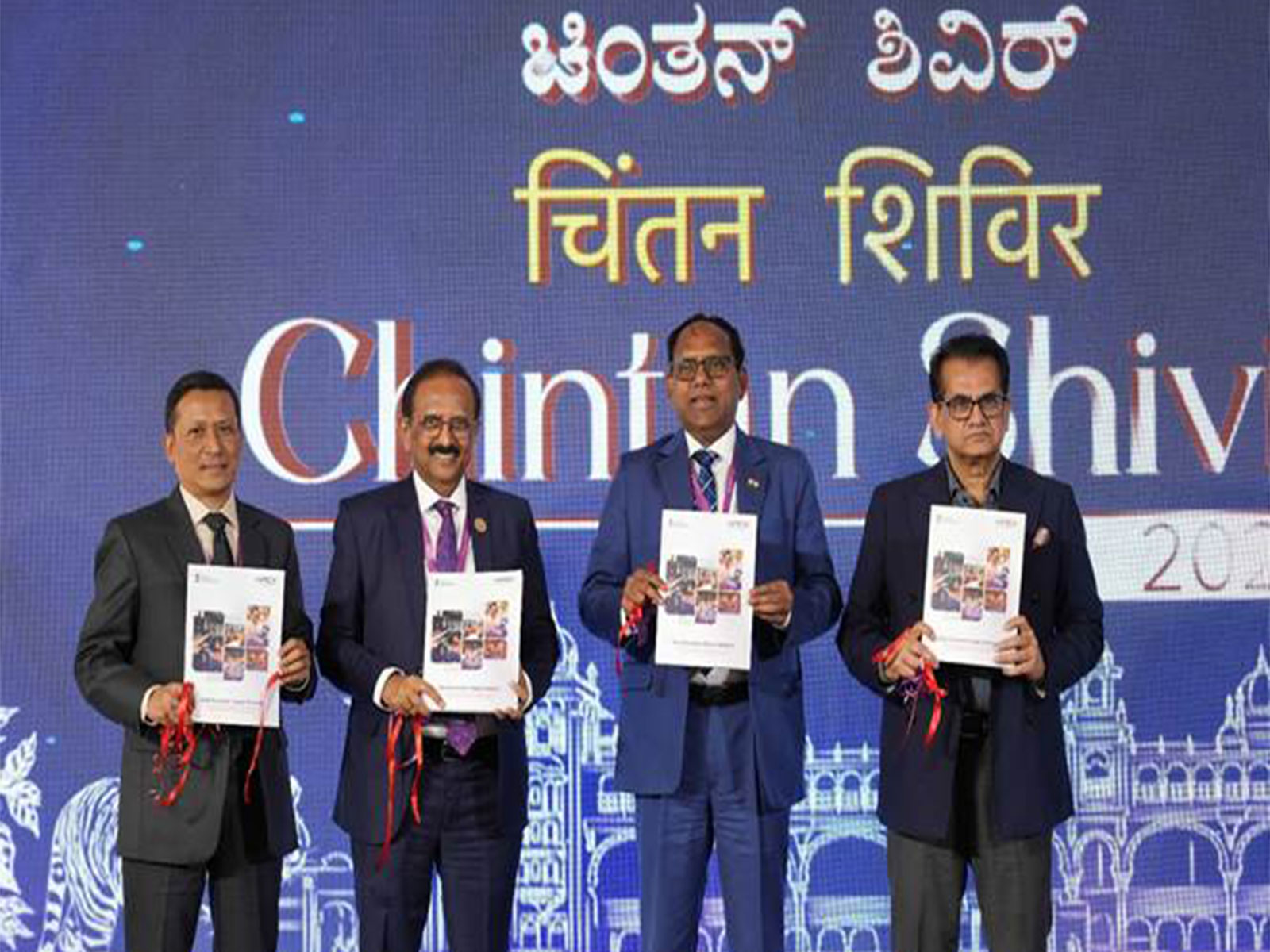 Department of Financial Services released Report titled "Socio-Economic Impact Analysis of Incentive Scheme for Promotion of RuPay Debit Card and low-value BHIM-UPI Transactions (P2M)" at Chintan Shivir 2026 (Image: PIB)