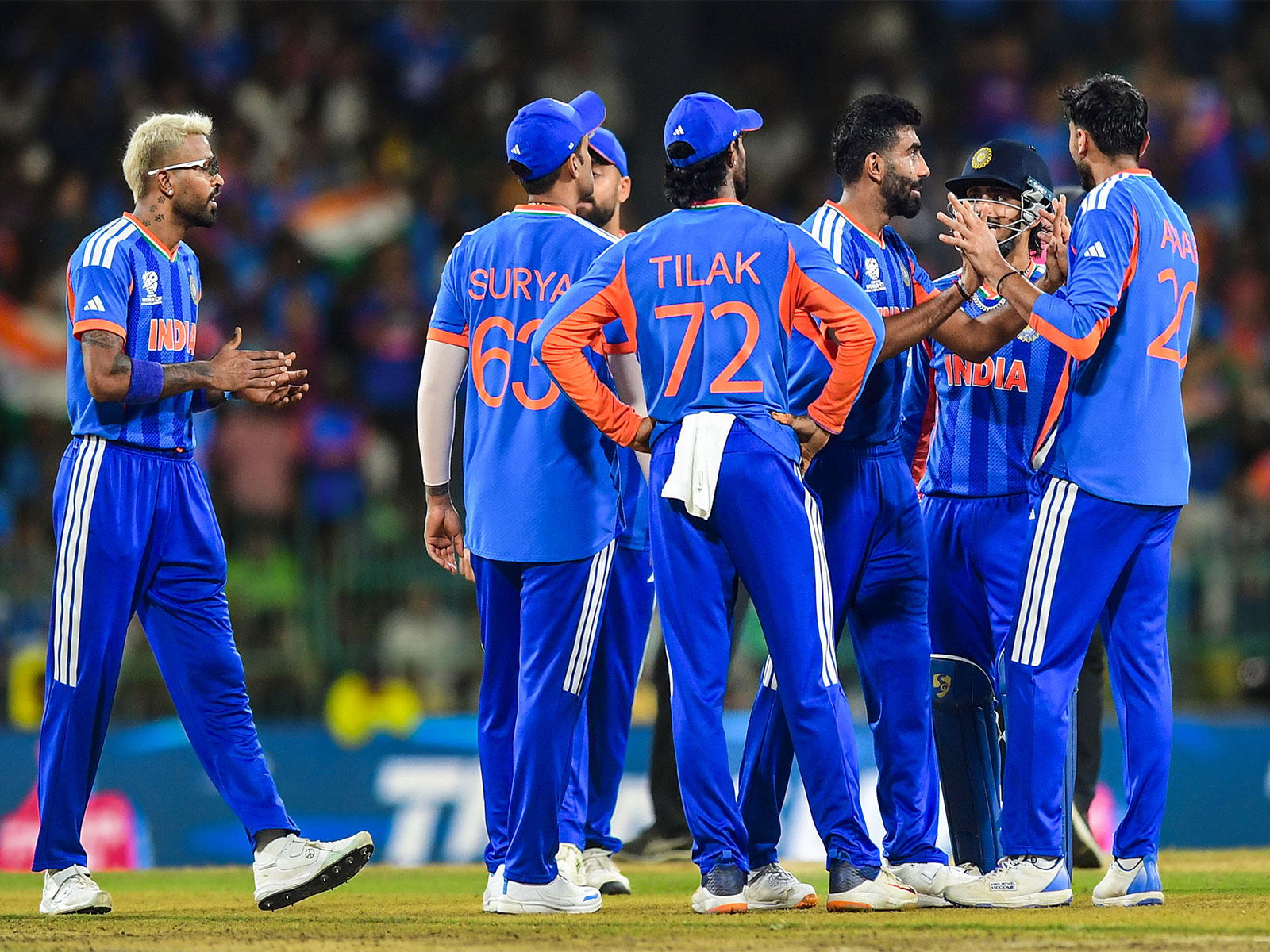 Indian players celebrating after victory over Pakistan in T20 WC. (Photo/ANI)