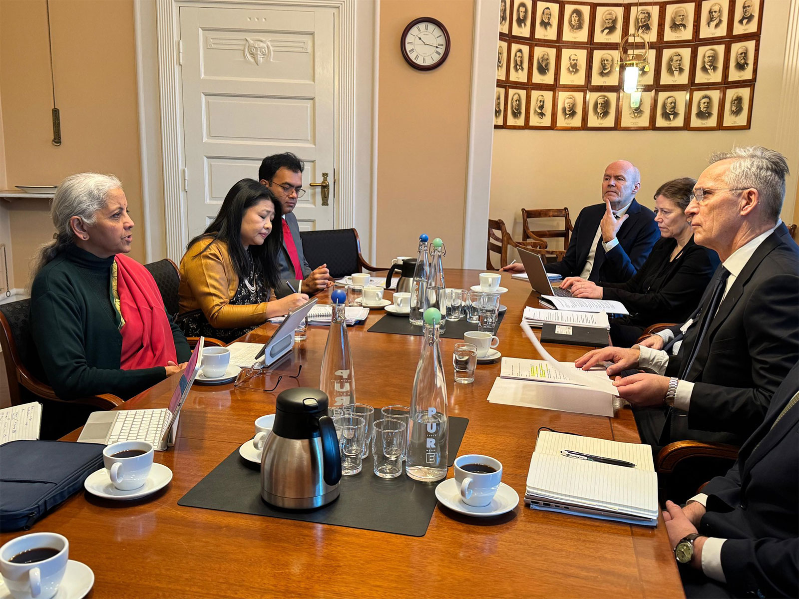 FM Nirmala Sitharaman meeting with Norway's FM Jens Stoltenberg in Oslo (Photo- X@FinMinIndia)