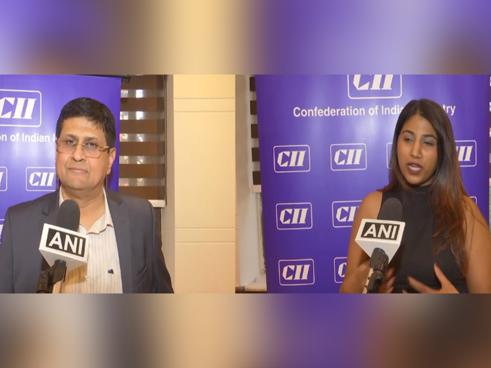 Ananth Subramanian, CEO, Forecura and Anushka Bhatnagar, Lead of Brand and Communication, Danazir Wealth Management (Photo/ANI)