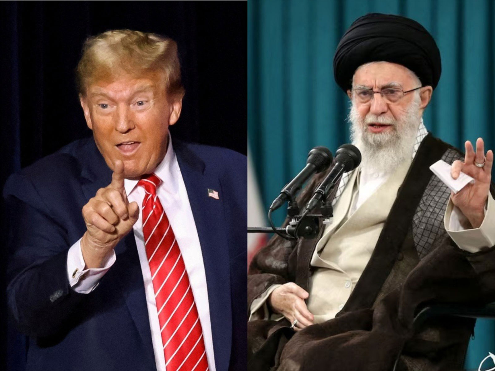 US President Donald Trump and Iran's Supreme Leader Ayatollah Ali Khamenei (Photo/Reuters)