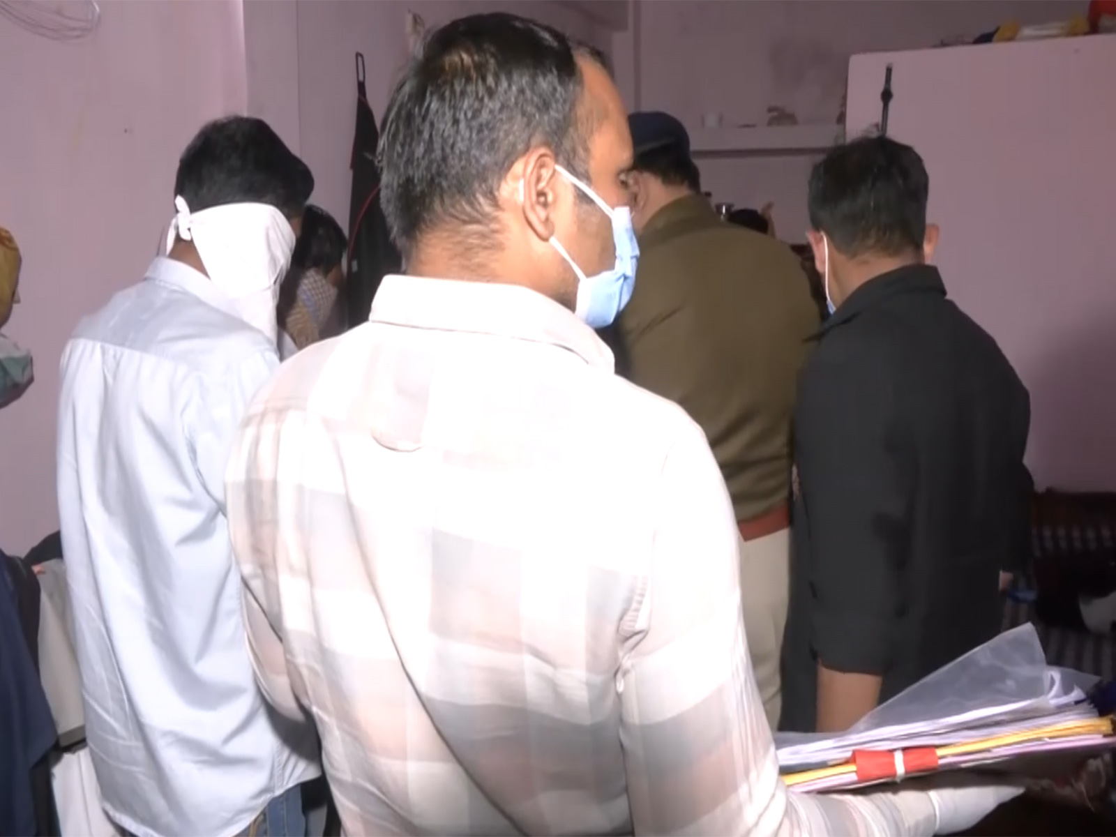 Indore Police recreating the crime scene (Photo/ANI)