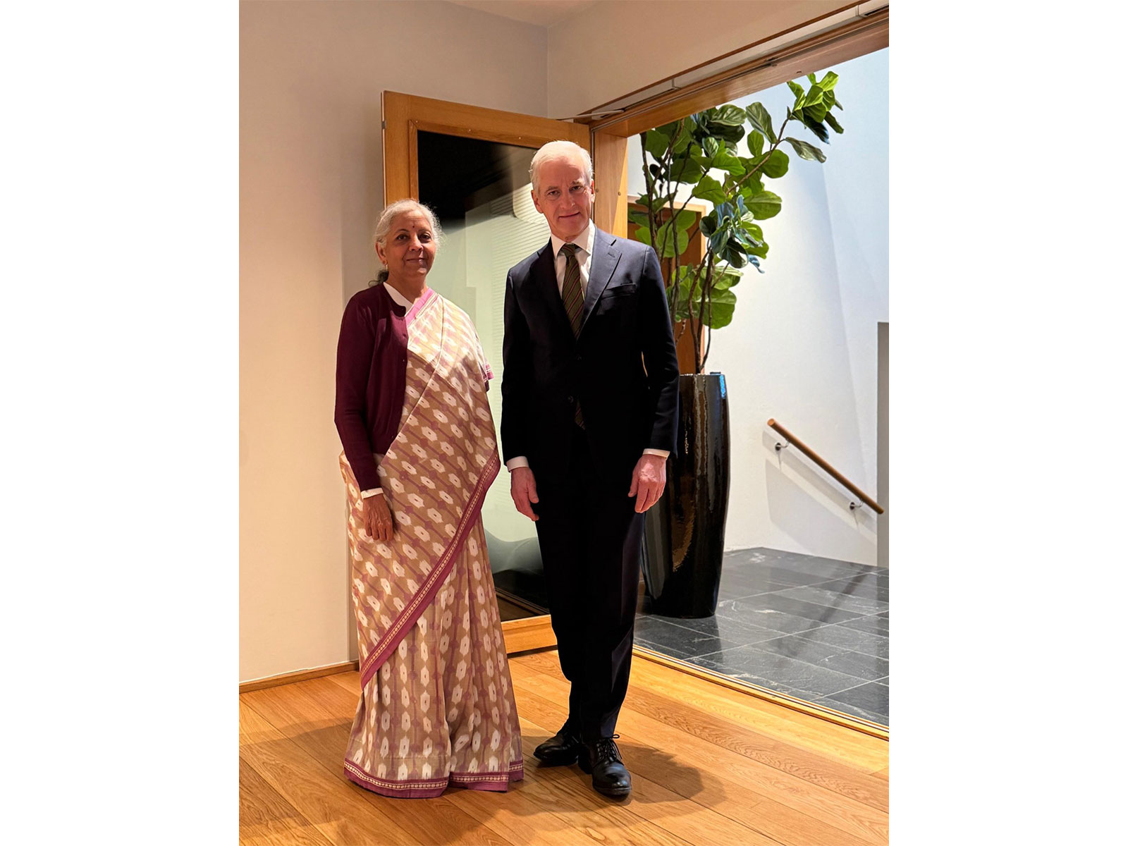FM Nirmala Sitharaman held a meeting with Norway PM Jonas Gahr Støre in Oslo (Photo- Ministry of Finance)