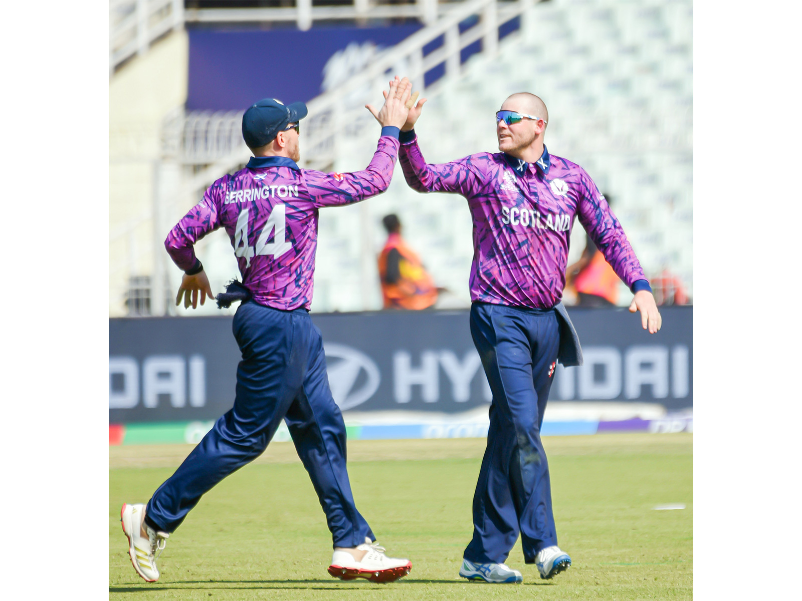 Scotland's Michael Leask (R) and skipper Richie Berrington (L)(Photo: ANI)