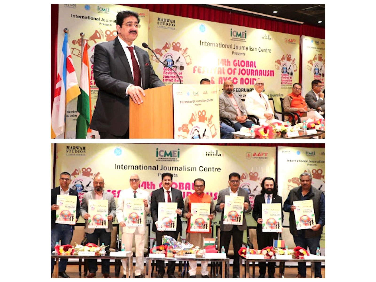 12th February-International Day of Journalism Marked with Unprecedented Grandeur at Global Festival of Journalism & AVGC