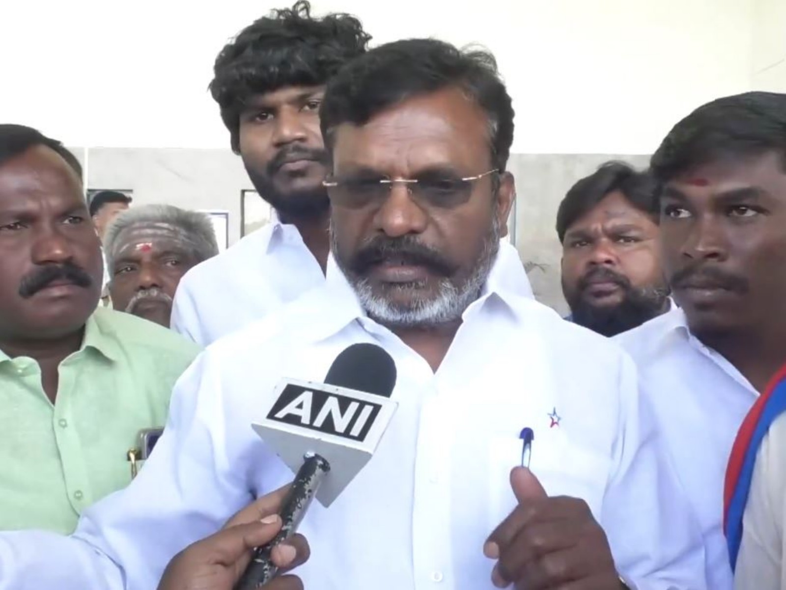 Thol. Thirumavalavan, leader of the Viduthalai Chiruthaigal Katchi (VCK) and MP from Chidambaram (Photo/ANI)