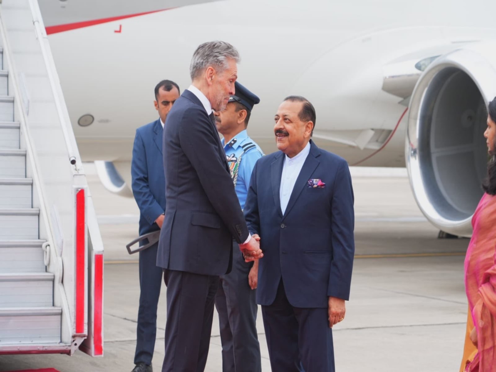 Netherlands PM Dick Schoof arrives in New Delhi (Photo/X@MEAIndia)