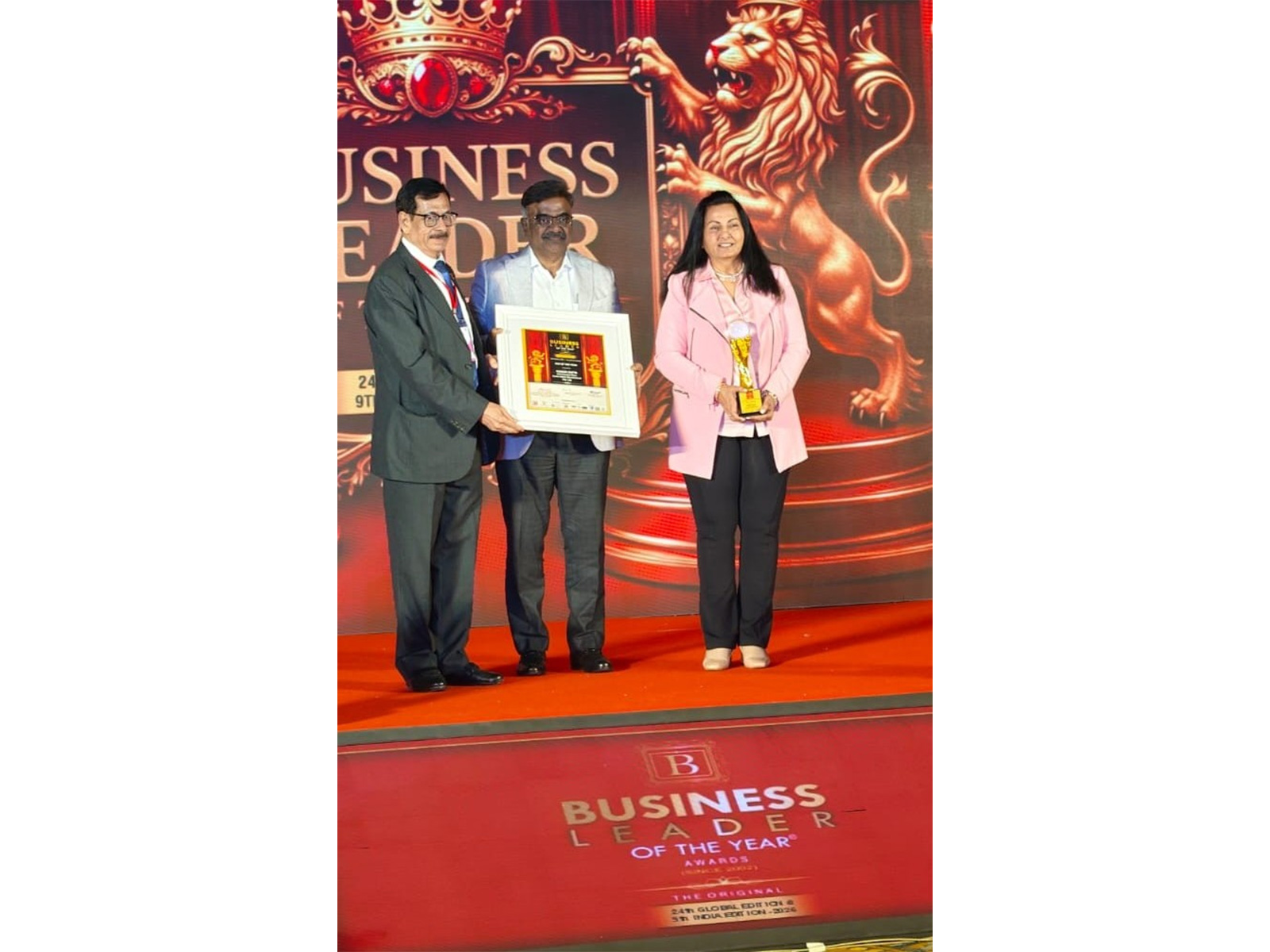 Subodh Gupta, CEO, Lord's Mark Microbiotech, Conferred 'CEO of the Year' at Business Leader of the Year 2026 Event.