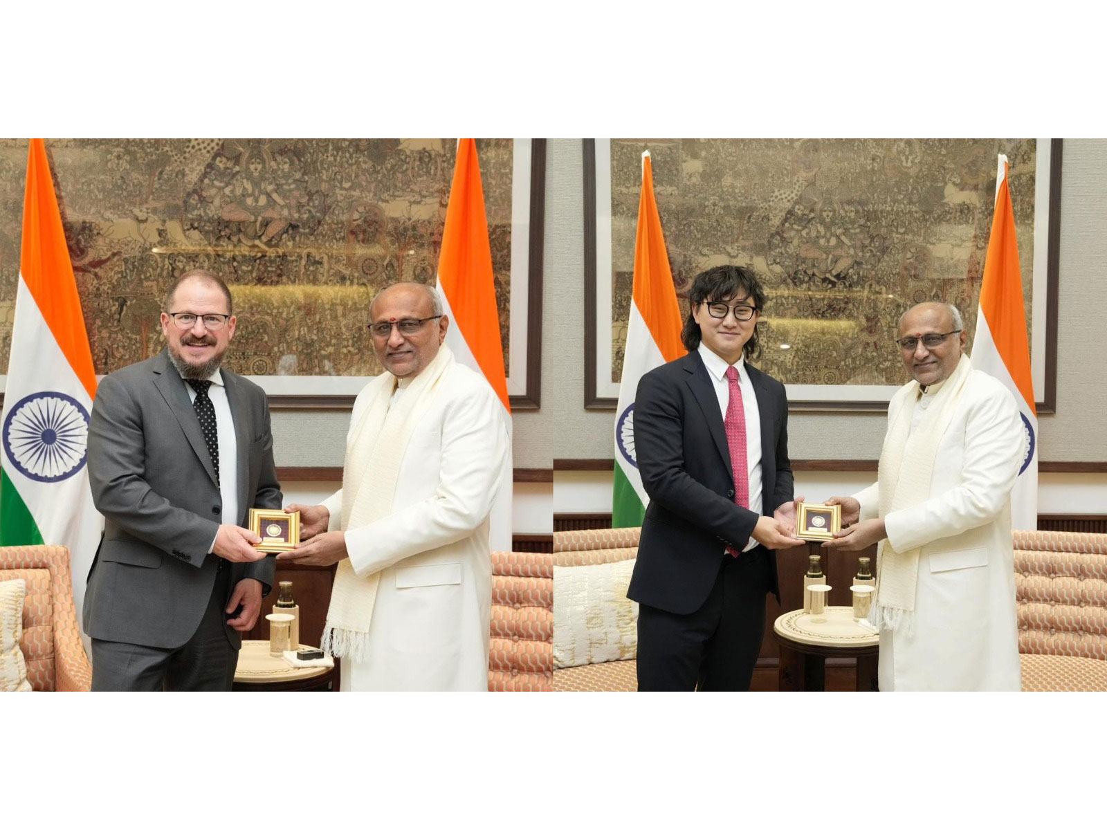 VP Radhakrishnan meets Chief AI officer of Meta, Qualcomm CEO on sidelines of India AI Impact Summit 2026 (Photo/X@VPIndia)