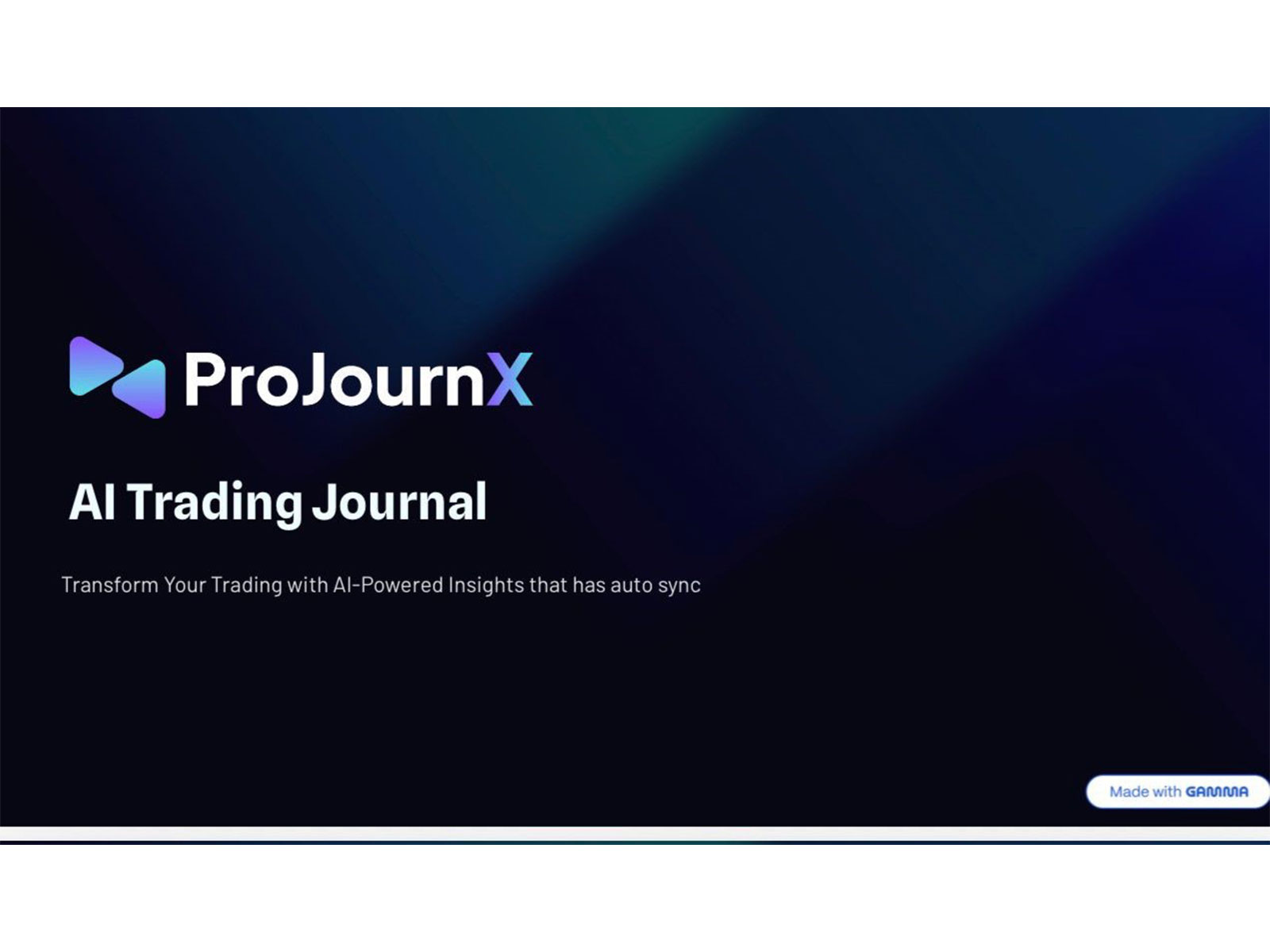 ProJournX Launches AI-Powered Trading Journal to Help Traders Improve Discipline and Performance