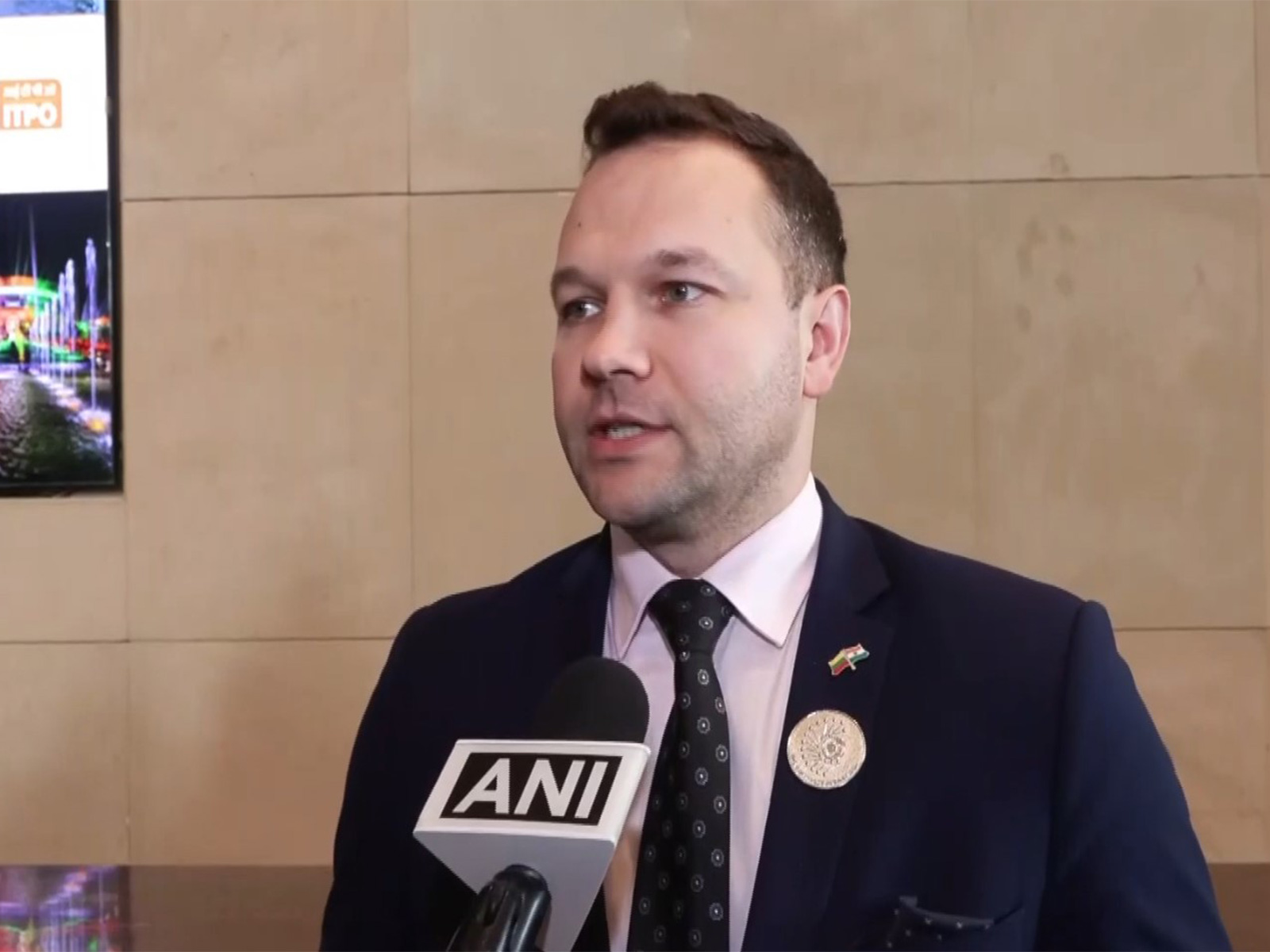  Lithuania's Economy and Innovation Minister Edvinas Griksas (Photo/ANI)