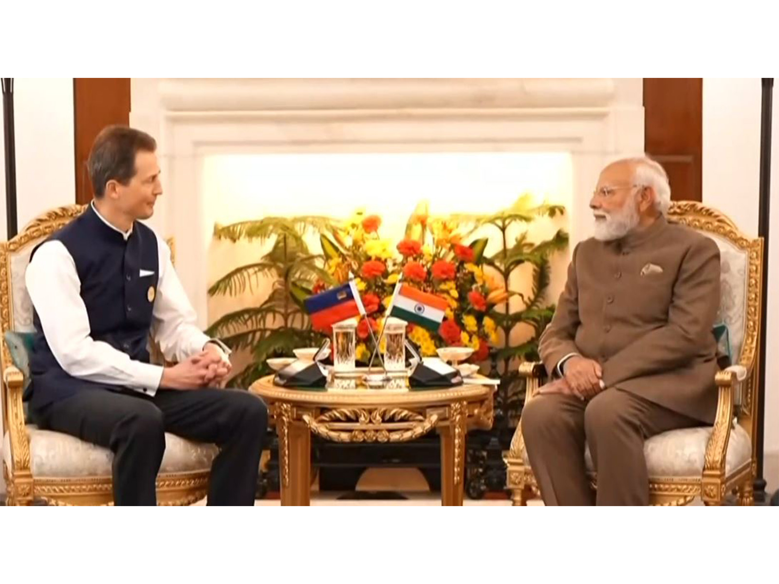 PM Modi with Prince Alois, Hereditary Prince of Liechtenstein (Photo/DD)