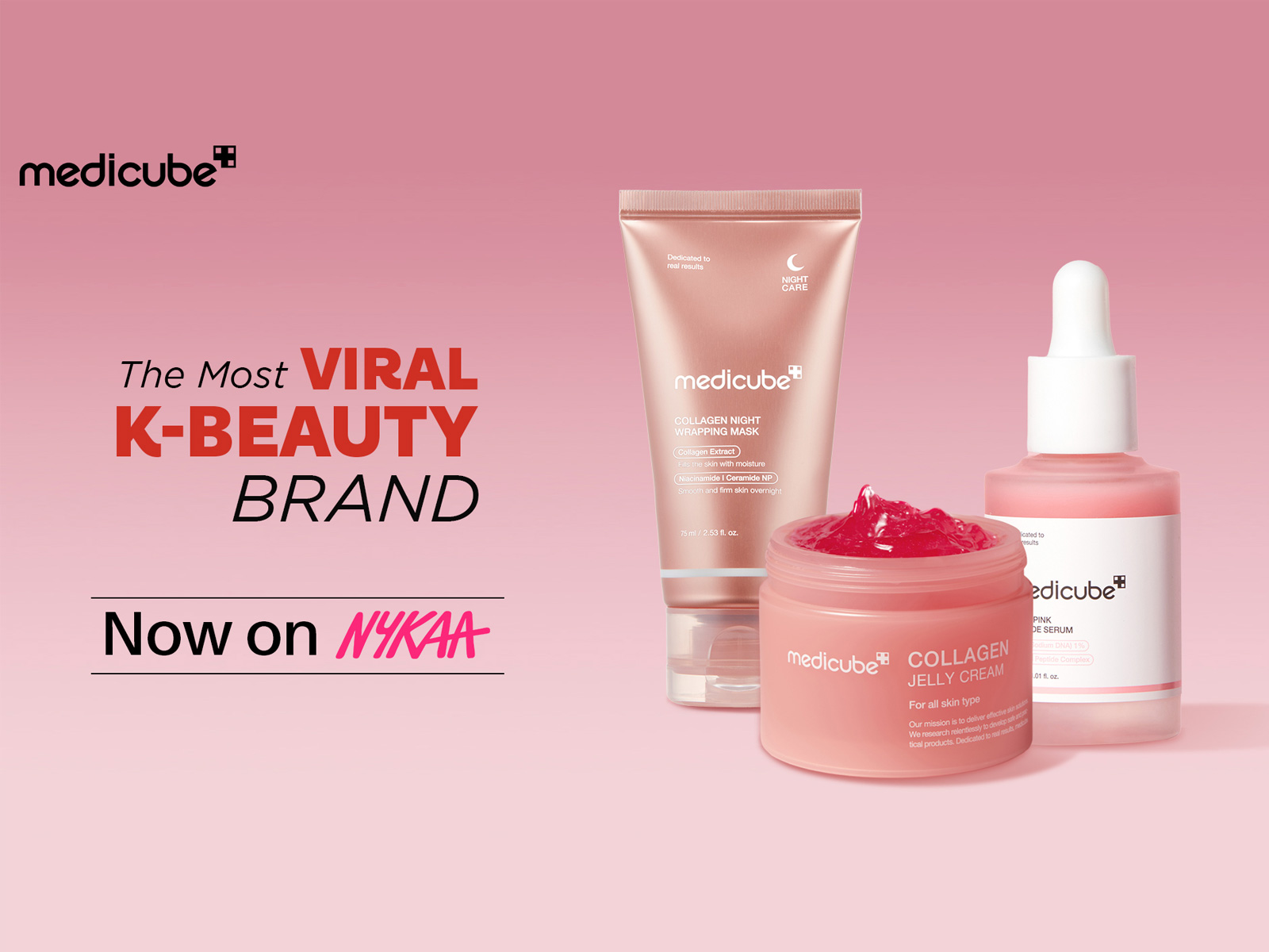 medicube now availble on Nykaa