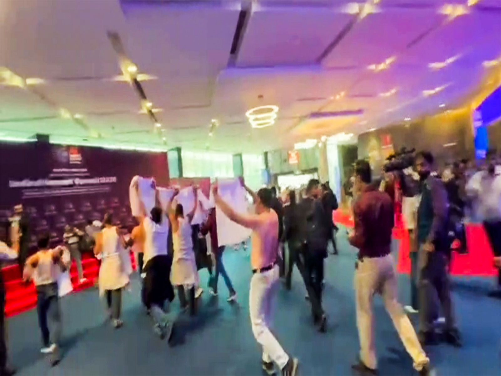 Indian Youth Congress protests at AI Summit (Photo/IYC)