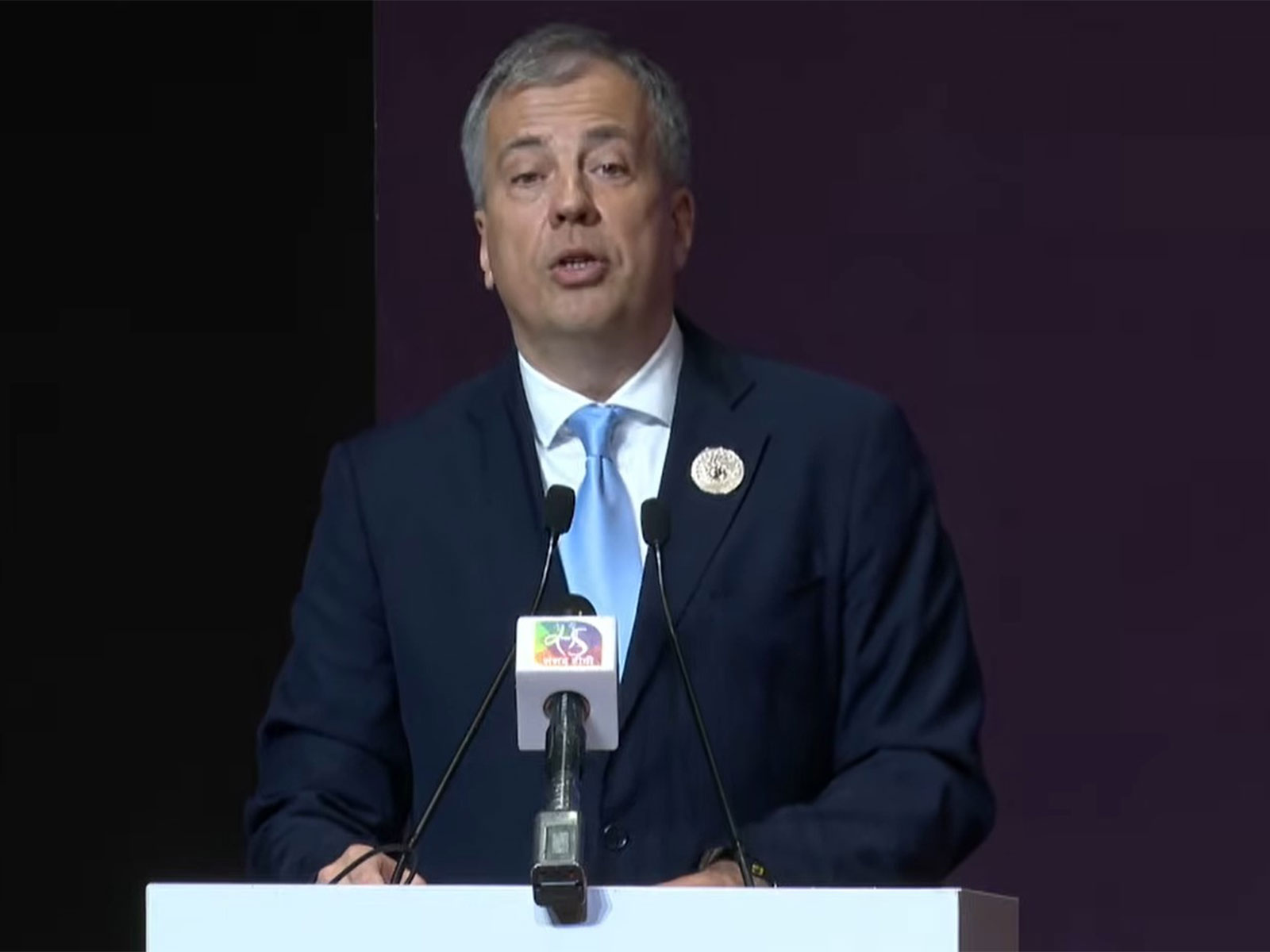 Hungary's Deputy Speaker Lajos Olah at the India AI Impact Summit (Photo/Youtube/IndiaAI)