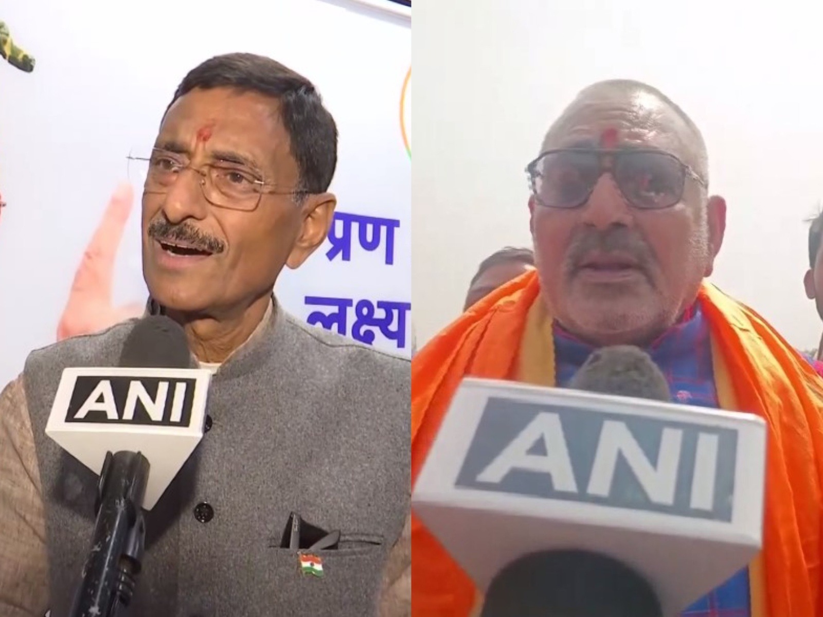 Union MoS Defence Sanjay Seth (left) and Union Minister Giriraj Singh (right) (Photo/ANI)