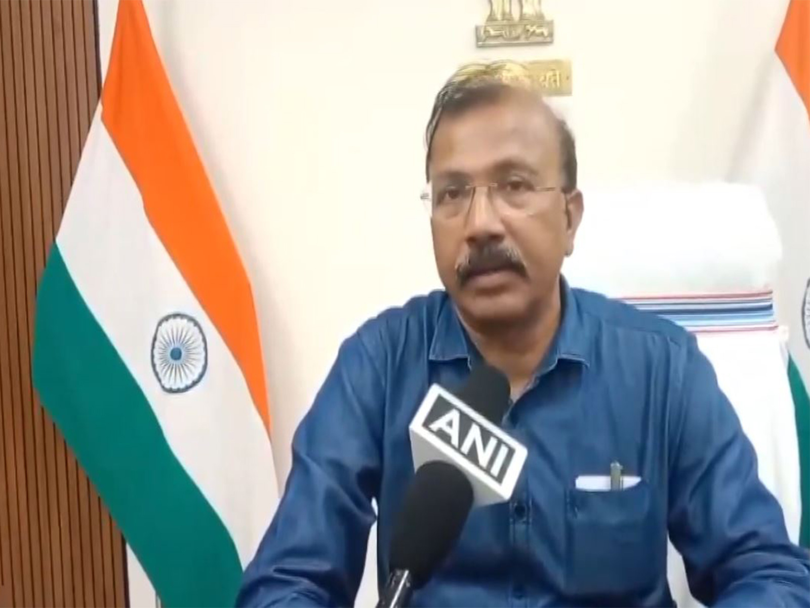 Kendrapara DM, Raghuram R Iyer (Photo/ANI)