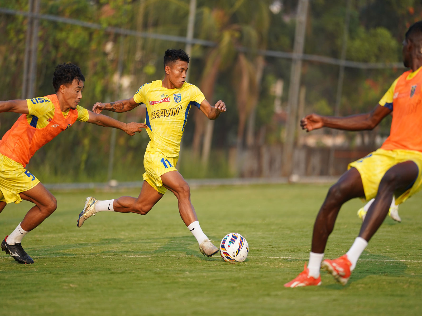 Kerala Blasters players training (Photo: AIFF Media Team)