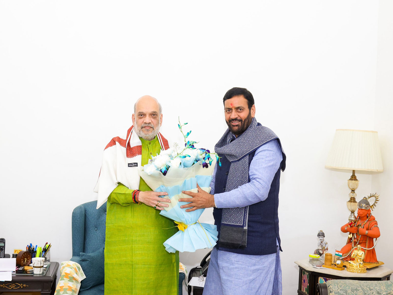 Haryana CM Nayab Saini meets Amit Shah (Photo/ X @NayabSainiBJP)hoto/