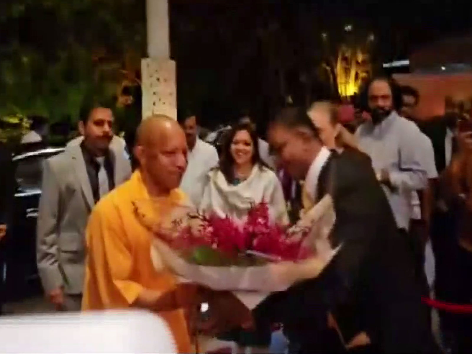 UP CM Yogi Adityanath arrives in Singapore (Photo/ANI)