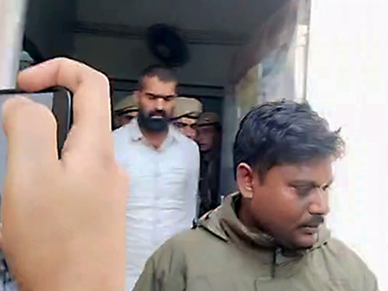 Arrested accused at Patiala House Court (Photo/ANI)
