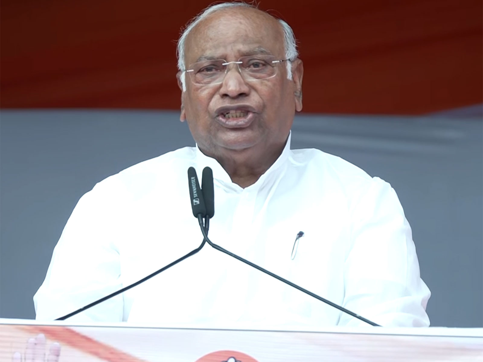  Congress National President Mallikarjun Kharge (Photo/ANI)