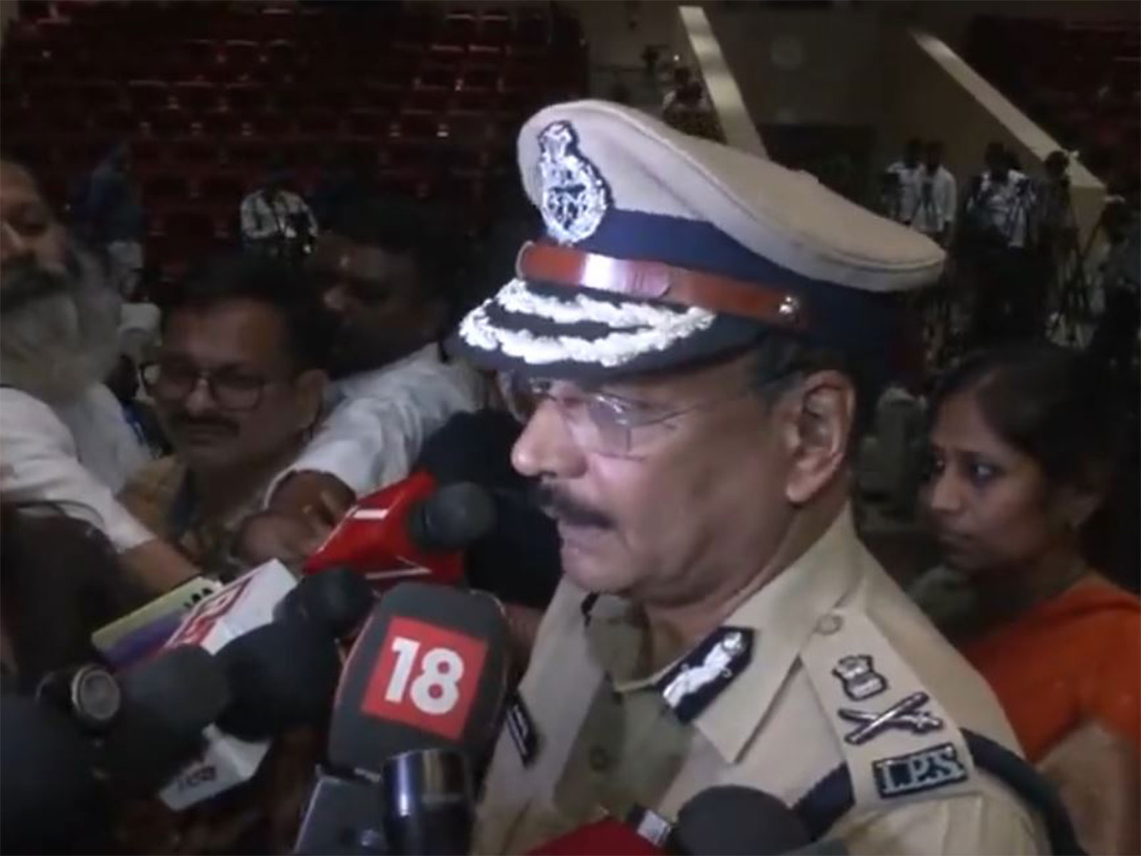 Telangana Director General of Police (DGP) B Shivadhar Reddy (Photo/ANI)