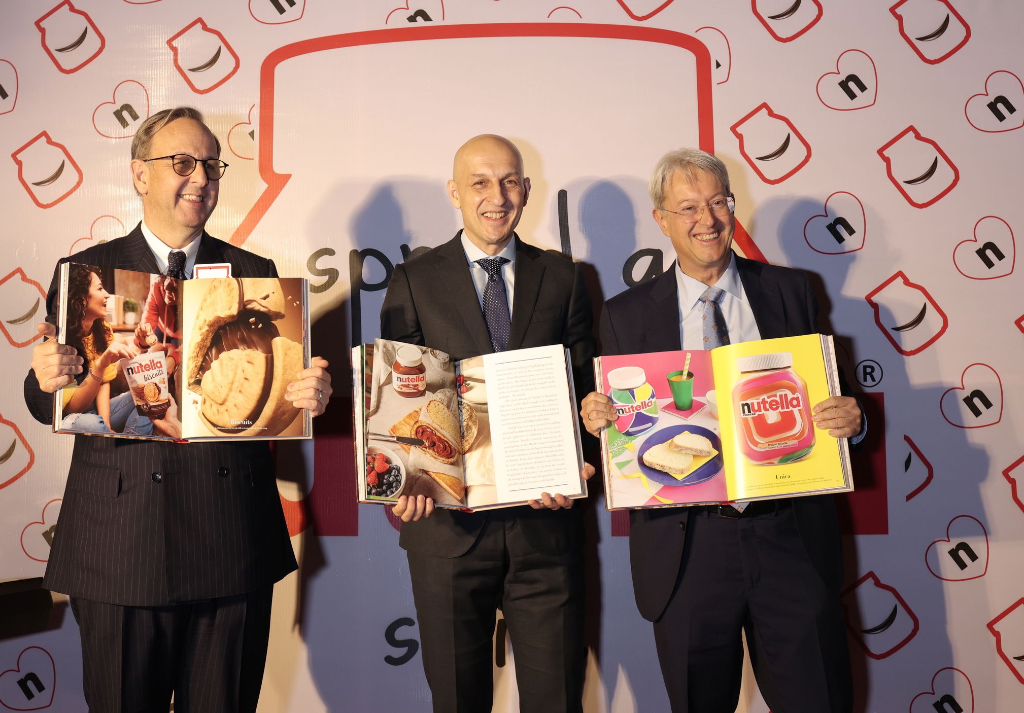 (L to R): H.E. Mr. Antonio Bartoli, Ambassador of Italy to India, Mr. Hamid Touil, Managing Director, Ferrero India and H.E. Mr. Christian Biever, Ambassador of Luxembourg to India