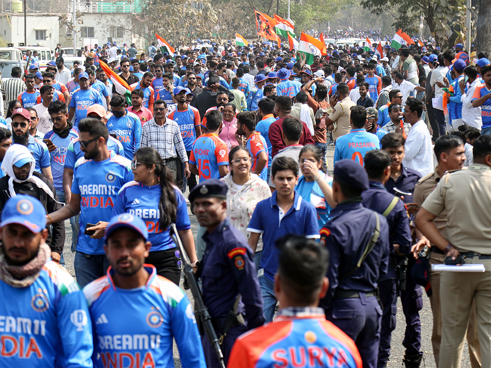 Fans throng outside VCA Stadium during 1st ODI match between Ind and Eng (File Photo/ANI)