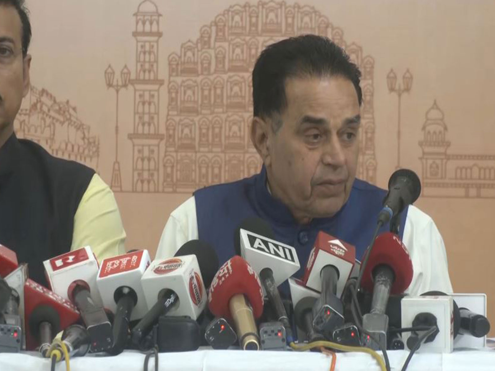 Rajasthan Ministers Jogaram Patel and Rajyavardhan Singh Rathore (Photo/ANI)