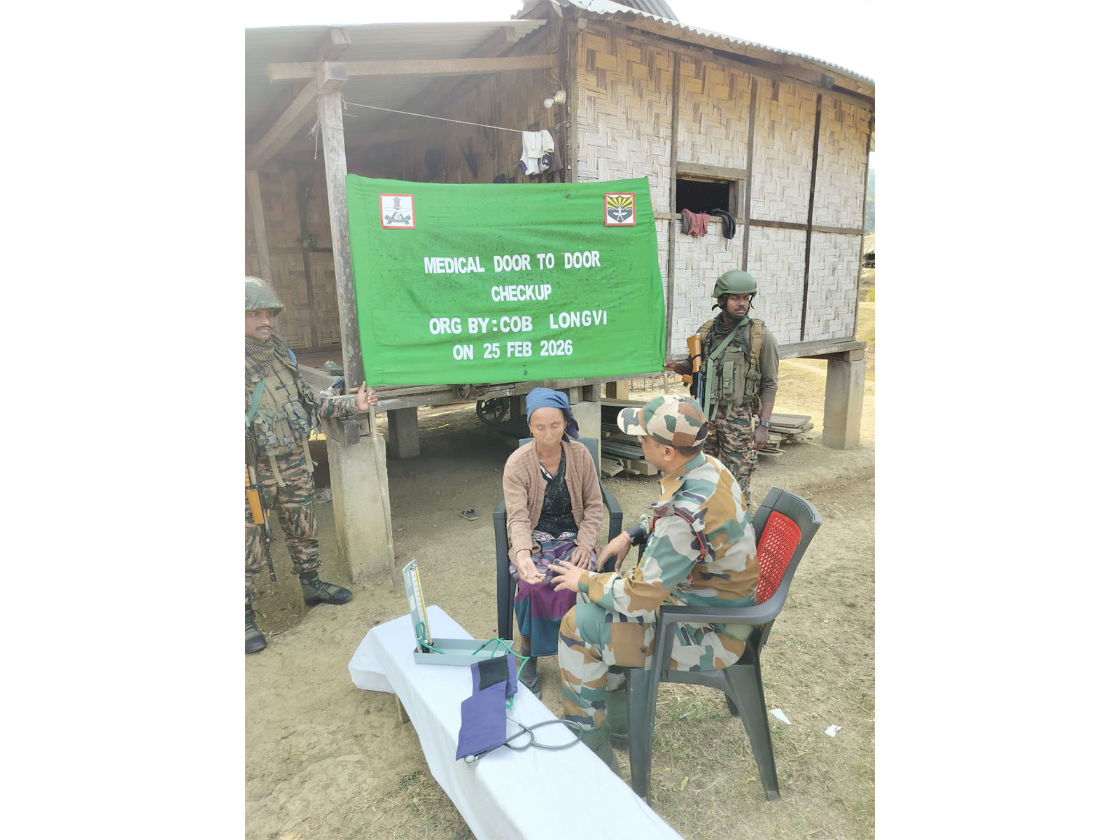 Assam Rifles Conducts Door-To-Door Medical Check-Up at Changlang (Photo/Assam Rifles)